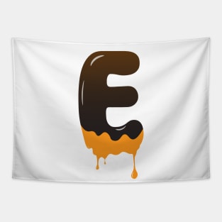 Chocolate Alphabet Letter E Tapestry