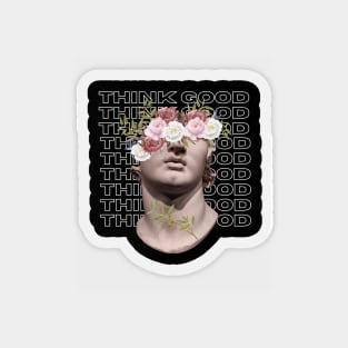 Greek Statue Head Think Quote Magnet