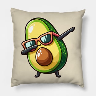 Cool Avocado Dab Pillow