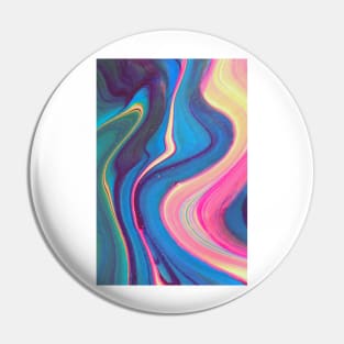 Abstract Aesthetic Y2K Marble Swirl Colorful Phone Case Pin