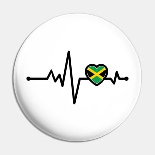 Jamaica Heart Monitor Pin