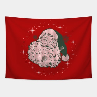 Christmas Sweaters - Vintage Retro Santa Claus - Not So Ugly Christmas Sweater Tapestry