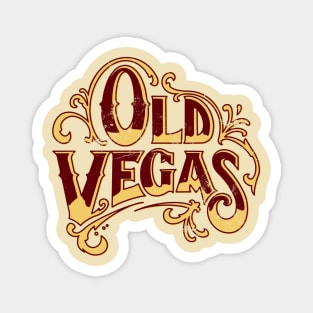 Retro Vintage Old Vegas Theme Park Magnet