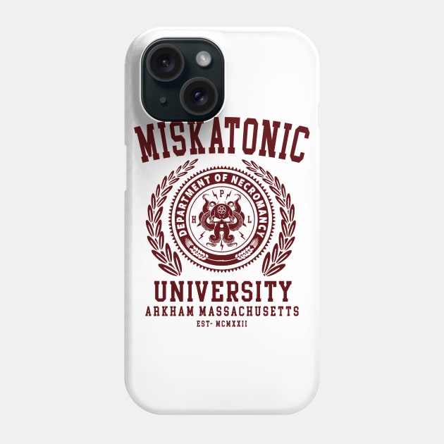 CTHULU AND LOVECRAFT - MISKATONIC UNIVERSITY Phone Case by Tshirt Samurai