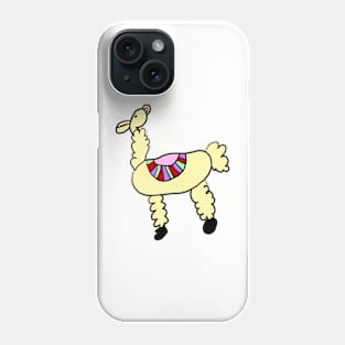 Kids Llama Drawing Phone Case