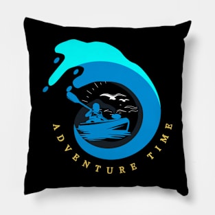 Adventure time, kayaking Pillow