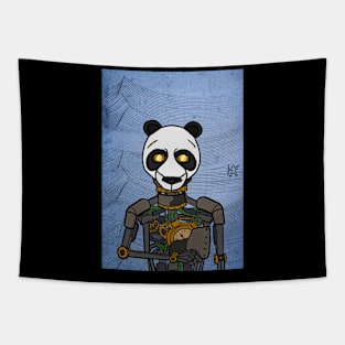 Futuristic RobotMask NFT with AnimalEye Color and GlassSkin Color Tapestry