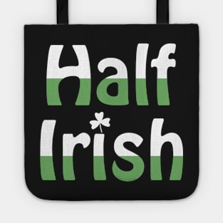 Half Irish White and Green Tote