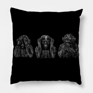 Wisdom Trio Silhouette Art Pillow