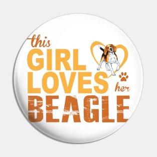 This Girl Loves Her Beagle! Pin