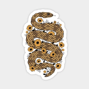 Floral snake Magnet