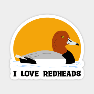 I Love Redheads Magnet