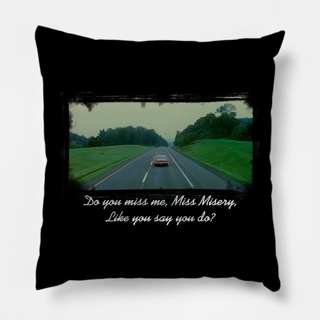 Miss Misery Pillow by arxitrav