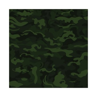 Dark Green Camouflage T-Shirt