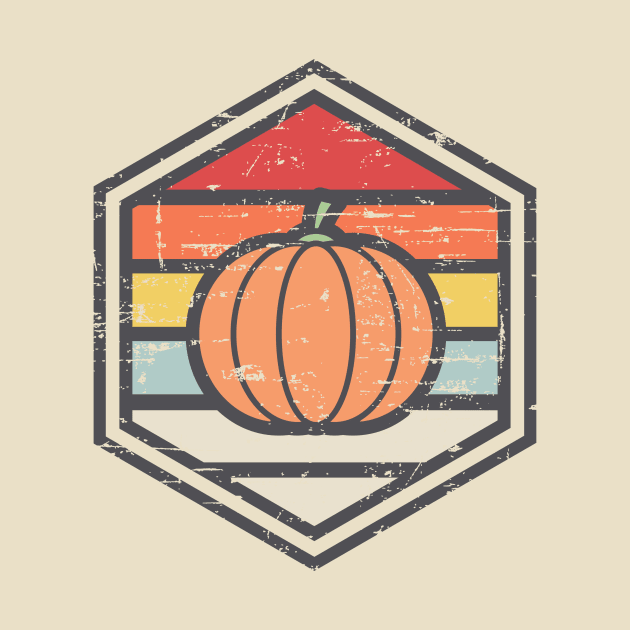 Retro Badge Pumpkin Light by rojakdesigns