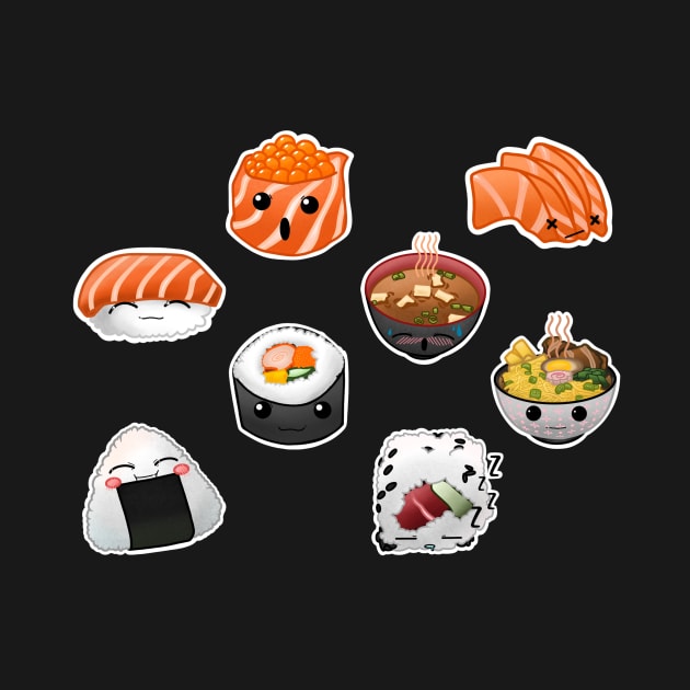 Kawaii Japanese Noms Full Collection by missfortune-art