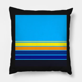 abstract minimalist ocean view Pillow