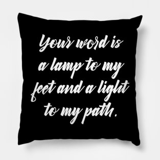 Psalm 119:105 Bible Verse English Standard Version Pillow