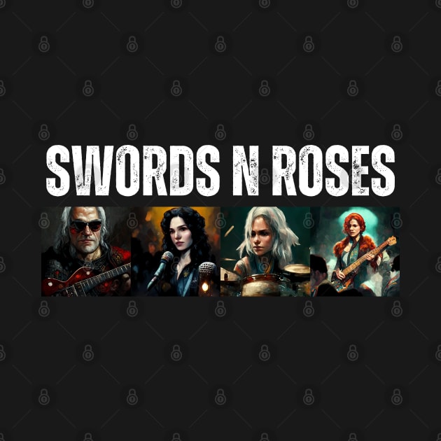 Swords N Roses - Fantasy - Witcher Funny by Fenay-Designs