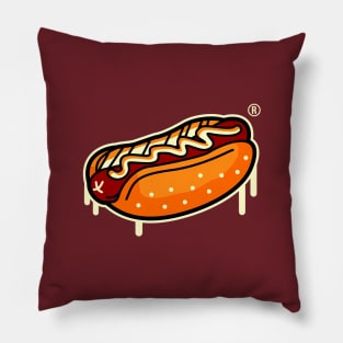 hot dog show Pillow