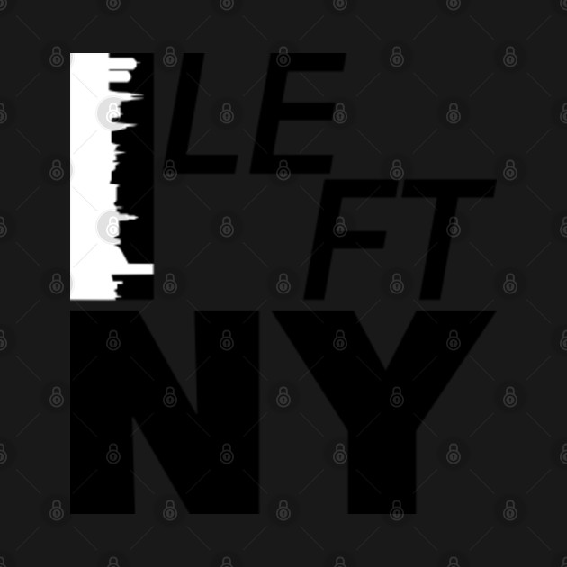 Discover I Left New York (Black) - New York City - T-Shirt