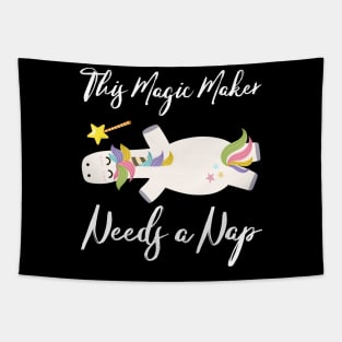 Tired Unicorn Needs a Nap Tapestry