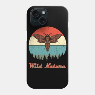 Wild Nature Moth Brown Abstract Sunset Phone Case