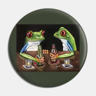 "Beer & Shots" - Frogs After Five collection Pin