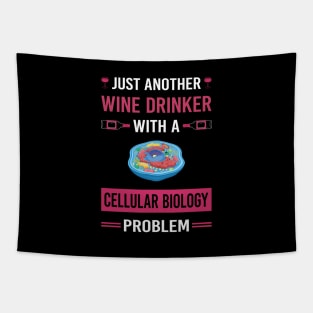 Wine Drinker Cell Cellular Biology Biologist Tapestry