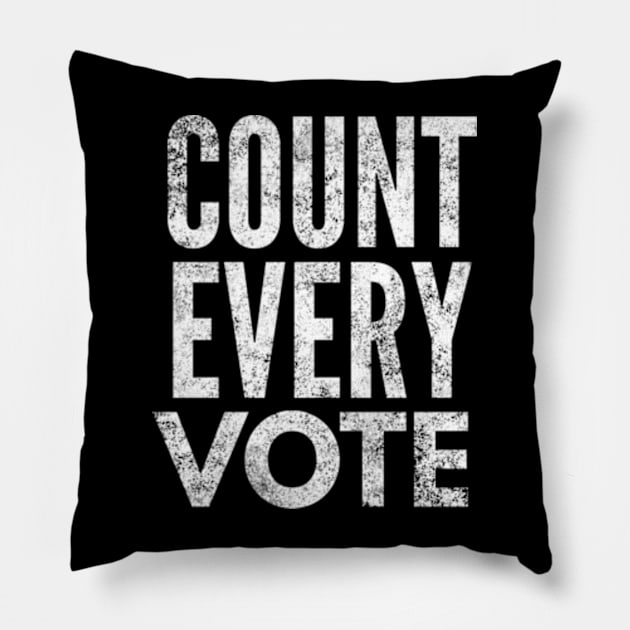 Count Every Vote Pillow by Worldengine