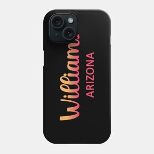 Arizona Williams map arizona state usa arizona tourism Williams tourism Phone Case