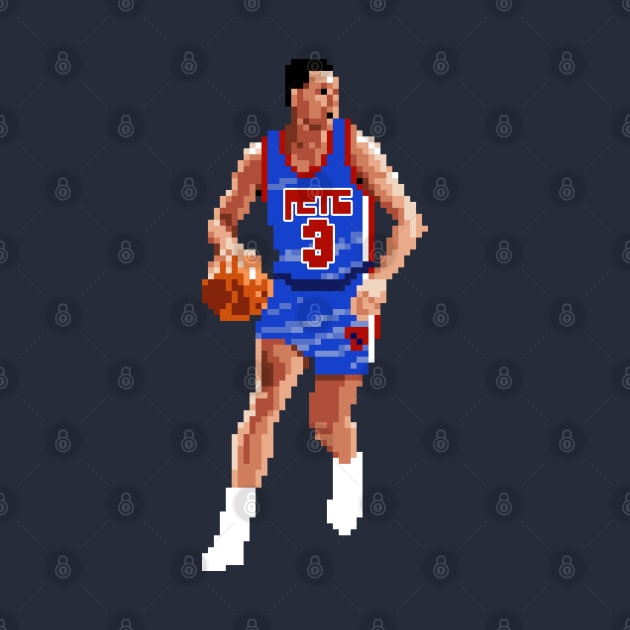 Drazen Petrovic Pixel Dribble by qiangdade