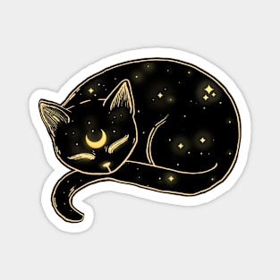 Celestial Space Kitty Magnet