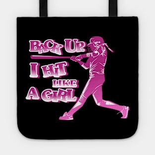 Play Like A Girl Softball Baseball Player Tote