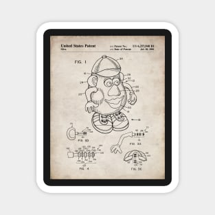 Mr Potato Head Patent - Potato Head Art - Antique Magnet