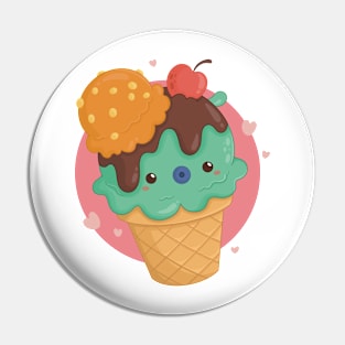 Kawaii Ice Cream Pin