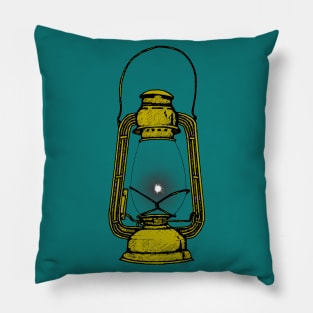 Black Flame (yellow) Pillow