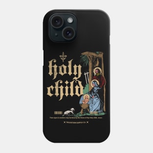 Holy Child Nativity Scene Phone Case