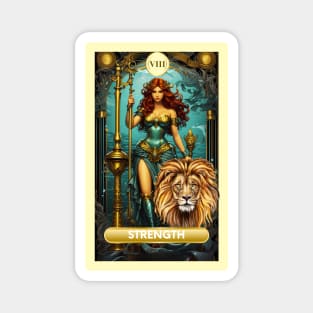 The Strength Tarot Card from my Mermaid Deck. Magnet