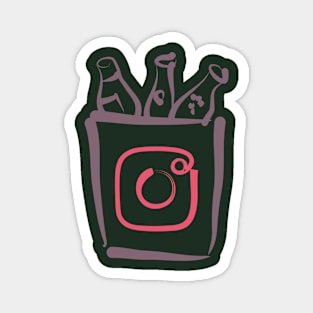 Bucket Beer and instagram Magnet