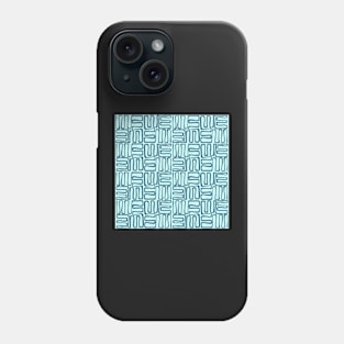 Graphic ornament blue Phone Case