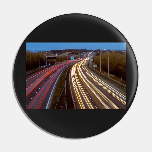 Motorway Light Trails Pin by zglenallen