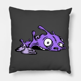 Splat bear purple Pillow