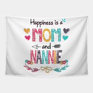 Happiness Is A Mom And Nannie Wildflower Happy Mother's Day Tapestry