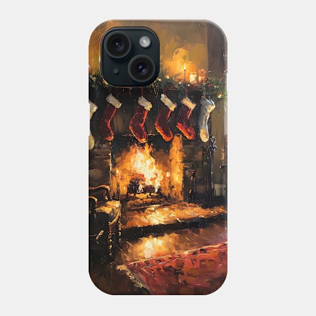 Explore Creative Joy: Holiday Art, Christmas Paintings and Unique Designs for the Season Phone Case by insaneLEDP