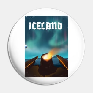 Iceland aurora borealis Pin