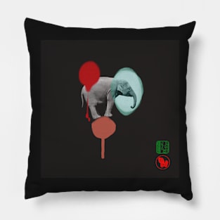 Elephant dance Pillow