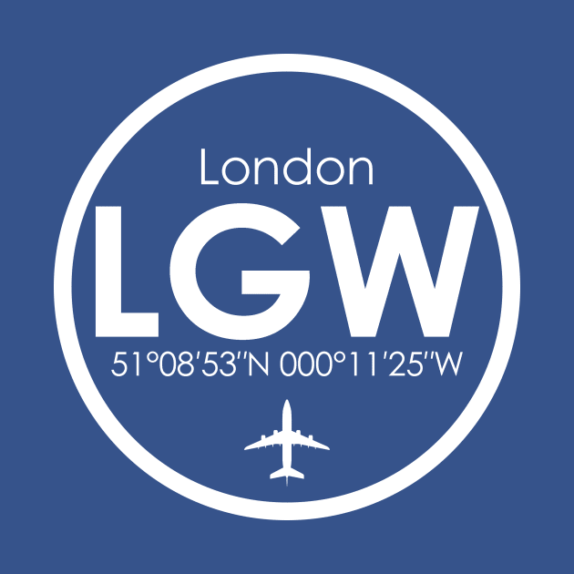 LGW, London Gatwick Airport, England by Fly Buy Wear