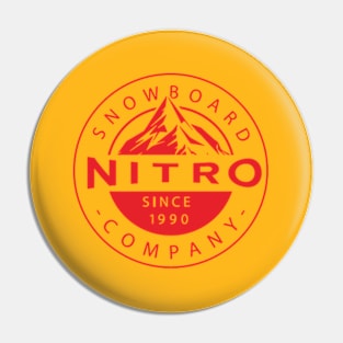 Nitro Snowboards Powder Power Red Pin