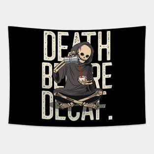 Death Before Decaf Tapestry